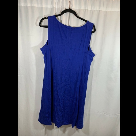 NWT Eileen Fisher V-Neck Jersey Fit &‎ Flare Dress - Picture 5 of 8